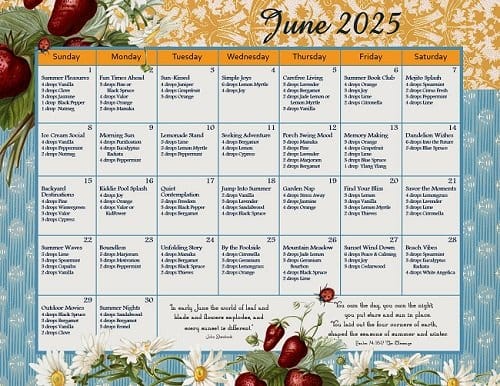 June 2025 Diffusing Calendar