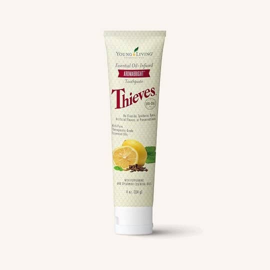 Thieves AromaBright Toothpaste – Natural Clean for Healthy Teeth Thieves AromaBright Toothpaste with essential oils for clean teeth