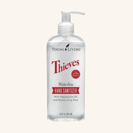 Thieves Waterless Hand Sanitizer with Thieves essential oil