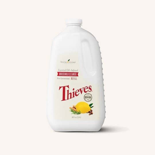 Thieves Household Cleaner bottle with plant-based cleaning solution
