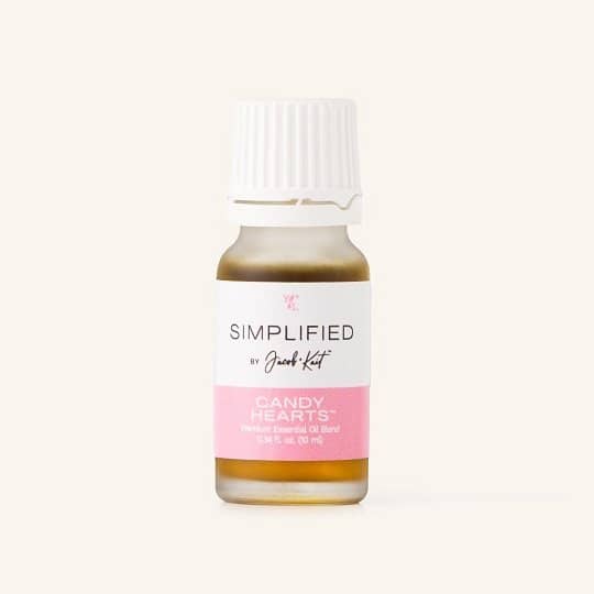 Candy Hearts essential oil blend with citrus and vanilla notes.
